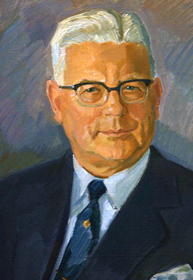 Painted portrait of Sverre Andreas Farstad Sr., OBE